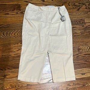 New Chicos chino tan pants size 3 Extra large size 16